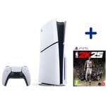 Pack PS5 Standard : Console PS5 (Modèle Slim) + NBA 2K25