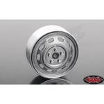 [FR] Rc4Wd Stamped Steel 1.7 10-Oval Hole Wheels (Plain) - RC4ZW0312