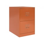 Hängmappsskåp Bisley BS classic front - 2 lådor, Färg Bisley Orange