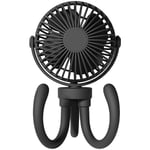 Portable USB TréPied Ventilateur 2000MAh Rechargeable Mini Ventilateur de Poche Poussette Support Ventilateur Silencieux Multi-Fonction Ventilateur B