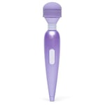 Lovehoney Deluxe Mini Wand Massager for Women with Ergonomic Handle - USB Rechargeable - Purple