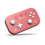 Manette De Jeu Portable 8bitdo Lite2 Bluetooth Avec Vibration Pour Switch Couleur Rose Super Mince Pour Joueurs En Déplacement