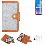 Protection sleeve + earphones for OnePlus Nord CE 2 5G Case light grey