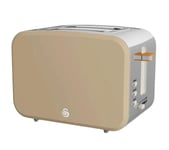 Swan 2 Slice Nordic Style Toaster In Oatmeal ST14610OAT