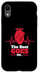 iPhone XR The Beat Goes On Wear Red Heart Disease Awareness Valentines Case