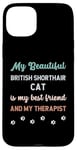 Coque pour iPhone 15 Plus Mère de chat britannique à poil court, propriétaire, amante, thérapeute et amie