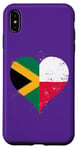 iPhone XS Max Vintage Flag in Heart for Jamaica Poland A Jamaican Polish Case