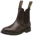 Rhinegold Bottes d'équitation classiques en cuir pour enfants, marron, 19 EU