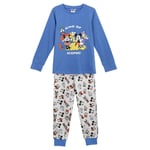 Pyjamas Manches Longues Simple) Jersey Mickey Souris Bleu - 6 Âge Unisexe Cerdà