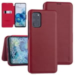 Étui type livre avec porte-cartes pour Samsung Galaxy S20 Plus - Rouge