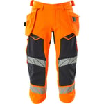 MASCOT® piratbyxor med hängslen hi-vis orange/mörk marin C48