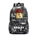 Ny Roblox Ryggsäck Barn Skolväska Student Bokväska Resväska Present Black lightning none