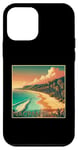 Coque pour iPhone 12 mini Nacpan Beach Aeolian Islands Volcan Retro