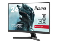 Iiyama G-Master Red Eagle Gc2480hsu-B1 - Led-Skärm - Spel - Böjd - 24" (23.6" Visbar) - 1920 X 1080 Full Hd (1080P) @ 180 Hz - Va - 300 Cd/M² - 3000:1 - 0.5 Ms - 2Xhdmi, Displayport - Högtalare - Svart, Matt