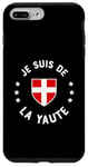 Coque pour iPhone 7 Plus/8 Plus Humour Savoie Je suis de la Yaute Drapeau savoyard