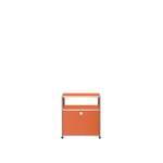 USM - USM Haller Nightstand P - Pure Orange - Nattbord - Fritz Haller,Paul Schärer - Oransje - Metall