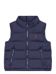 Water-Repellent Down Vest Fodrad Väst Blue Ralph Lauren Baby