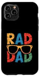 Coque pour iPhone 11 Pro Lunettes de soleil Rad Dad Cool Cadeau pour les pères à la mode Daddy Pops