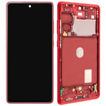 Complete Block Samsung Galaxy S20 FE 4G LCD Screen Touch Glass Original Red