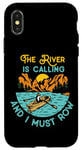 iPhone X/XS Rowing Row Boat Retro Vintage The River Is Calling And I Case