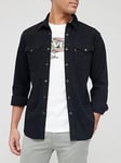 Levi's Barstow Western Denim Shirt - Black, Black, Size M, Men