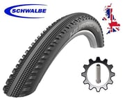 1 Schwalbe Hurricane 29 x 2.25 Addix Performance Wired Tyre In Black + SV Tube