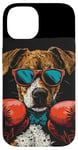 Coque pour iPhone 14 Événement de combat amusant avec ce costume de chien de boxe amusant