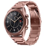 SUNDAREE Compatible avec Galaxy Watch 3 Bracelet 41mm,Bronze 20MM Bracelet Montre Remplacement Bande de Poignet en Acier Inoxydable Métal Bracelet pour Samsung Galaxy Watch3 41MM SM-R850