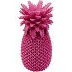 Kare Grand Vase Design Ananas Peint à la Main - Vase décoratif de Table - pour Salon, étagères, Exotique - 30 x 15 x 15 cm (H x l x P) - Rose