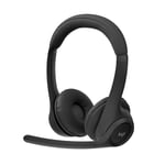 Logitech Zone 305 for Business, Casque Bluetooth sans Fil avec Microphone, pour Microsoft Teams, Compatible avec Windows, Mac, Chrome, Linux, iOS, iPadOS, Android - Noir