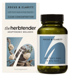 Herbtender FOCUS & CLARITY Holy Basil + Lion's Mane Vegan Capsules rrp £28