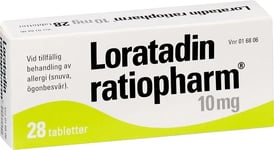 Loratadin ratiopharm tablett 10 mg 28 st