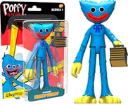 POPPY PLAYTIME - Huggy Wuggy Sourire Peluche Interactive - Personnage Emblématique du Jeu Vidéo d'Horreur - Jouet Articulé avec Sons et Lumières - Pour Enfants et Fans dès 6 Ans - Lansay