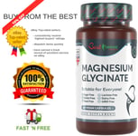 Improved Magnesium Glycinate 500mg Nothing Artificial Added 100 Vegan Capsules 