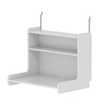 FLEXA Nor Clip on desk hvit. W:70 D:51 H:56 1 shelf