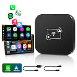 【2 in 1】Wireless Carplay Adapter UK Android Auto Wireless Adapter UK with 5GHz Wifi, Plug and Play Fast Transmission Mini Wireless Carplay Adapter Easy to Use