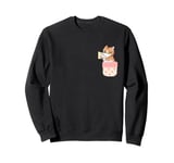 Cute Cat Karate In Pocket Cat Lover Cat Kitty In The Pocket Sweatshirt