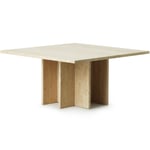 Normann Copenhagen Edge Salongbord Travertin, 80x80 cm Beige Travertine