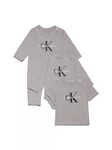 Calvin Klein Jeans Baby Essentials Logo Gift Pack, Grey Heather