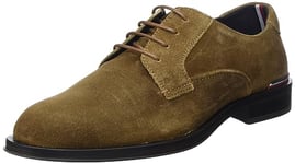 Tommy Hilfiger Homme Chaussures Derby Core Suede Daim, Marron (Desert Khaki), 44 EU