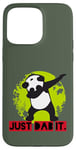 Coque pour iPhone 15 Pro Max Dab Dabbing Panda Eco Planet Green Save World