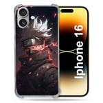 Cokitec Coque Renforcée pour Apple Iphone 16 Plus Manga Naruto Kakashi Dark