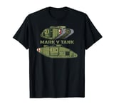 Mark V 5 British WW1 Military Tanks Diagram T-Shirt