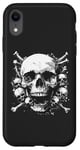 Coque pour iPhone XR Crâne original Squelette, tête de mort pirate, hard rock, os