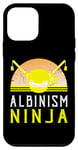 Coque pour iPhone 12 mini Albinisme Ninja Awareness Funny Support In June Yellow