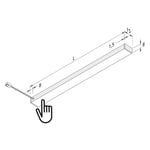 Hera LED-kaapinalusvalaisin Top-Stick FMT 3 000K, 120cm