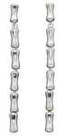 Elements Silver E5929 Bamboo Long Drop Earrings Jewellery