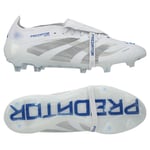 adidas Predator Elite Fold-over Tongue FG Polar Victory - Vit/Silver/Blå - Gräs (FG), storlek 36