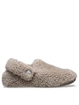 Crocs Kids Classic Cozzzy Slipper - Brown, Brown, Size 2 Older