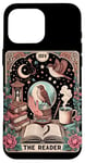 Coque pour iPhone 16 Pro Max The Reader Tarot Card Funny Bird Lover Lecteur de livre